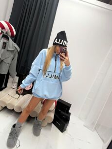 LA MILLA BLUZA POLAROWA ZE STÓJKĄ BŁĘKIT