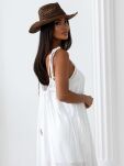 BY O LA LA! SUKIENKA MAXI Z HALKĄ CORALI OFF WHITE - 4