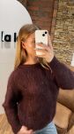YARN OVERSIZOWY SWETER PREMIUM FUEGO CZEKOLADA - 2