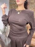 ROYAL CLUB KOMPLET LONGSLEEVE + SPODNIE SINDBAD LUNA ESPRESSO - 4