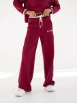 BY O LA LA...! KOMPLET BLUZA KOŁNIERZYK + SPODNIE BORDO (MERLOT) - 5