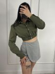 LA MILLA KRÓTKA KOSZULA CHMURKA KHAKI - 2