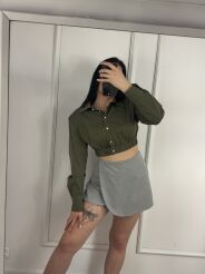 LA MILLA KRÓTKA KOSZULA CHMURKA KHAKI