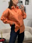 LA MILLA OVERSIZOWA KOSZULA MINIMALIST POMARAŃCZOWA - 2