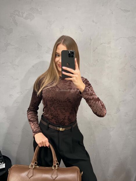 BY SWAN PARIS BLUZKA TRANSPARENTNA CZEKOLADA