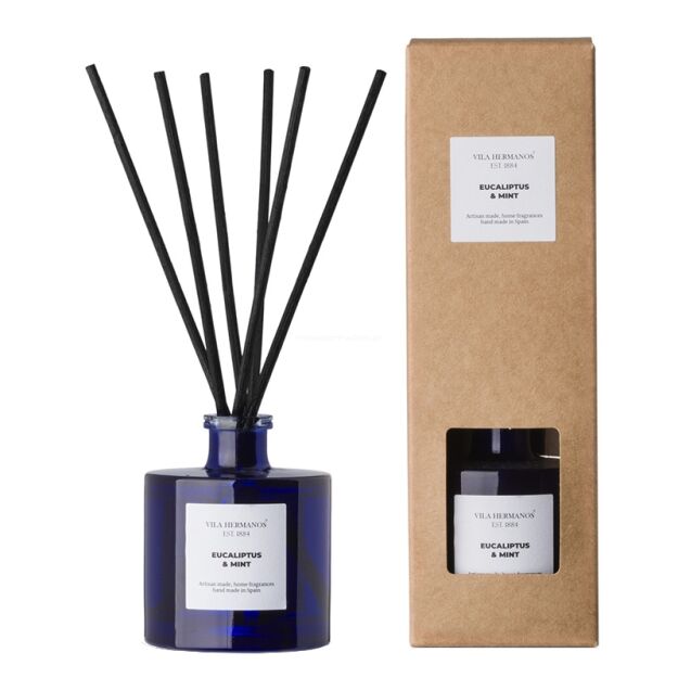 Eucalyptus & Mint - Vila Hermanos - dyfuzor zapachowy 100 ml - seria Apothecary Cobalt Blue