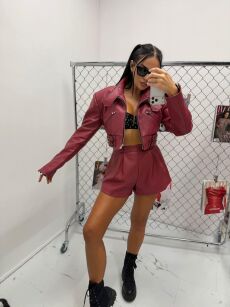 LA MILLA SPODENKI ECO SKÓRA AGNES BORDO/POMADKA