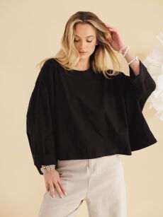 BY O LA LA! BLUZKA NIETOPERZ EMILY CZARNA