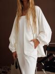 BY O LA LA...! KOMPLET BLUZA +  KOMBINEZON ŚPIOCHY ŚMIETANA - 5
