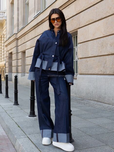 LAVESTINO KURTKA JAKIET JEANS PORTOFINO GRANAT