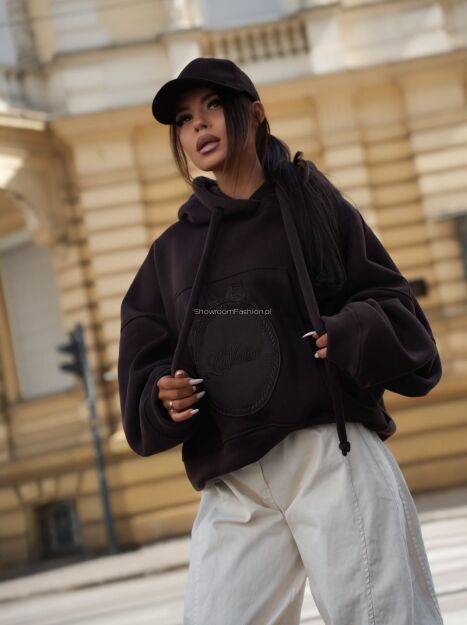 LAVESTINO BLUZA HOODIE BROOKLYN CZEKOLADA
