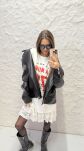 LA MILLA BLUZKA T-SHIRT OVERSIZE Z PODUSZKAMI ORZEŁ BIAŁY - 5