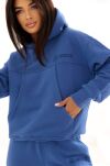 NATURAL SIDE BLUZA Z KAPTUREM BOXY CIEMNONIEBIESKA - 2