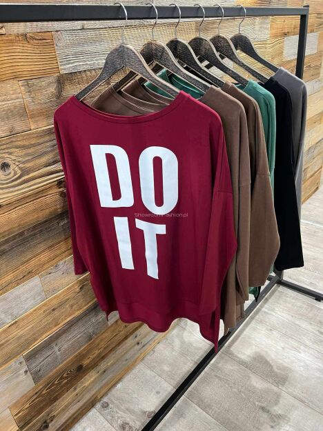 BY O LA LA! BLUZKA BASIC DO IT BORDO/BIEL