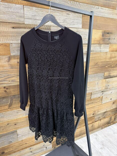 BY O LA LA! DRESOWA SUKIENKA Z KORONKĄ CZARNA