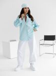 BY O LA LA...! JEANSOWA KOSZULA OVERSIZE GARMENTS BLUE MINT - 3