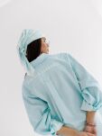 BY O LA LA...! JEANSOWA KOSZULA OVERSIZE GARMENTS BLUE MINT - 5