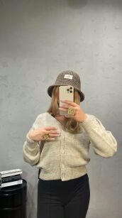 SEMPRE SWETER KARDIGAN NA GUZIKI JASNY BEŻ