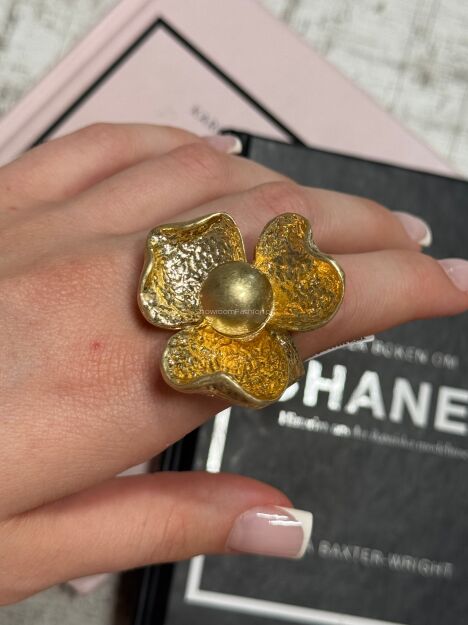 PIERŚCIONEK BLOOMING FLOWER ZŁOTY