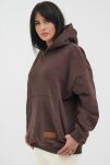 NATURAL SIDE BLUZA KANGURKA Z KAPTUREM BRĄZ - 2