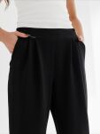 BY O LA LA! SPODNIE A'LA JOGGER CZARNE - 3