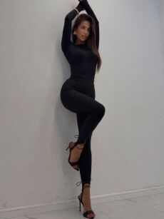 EMO LEGGINSY NARCIARKI CZARNE