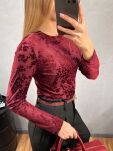 BY SWAN PARIS BLUZKA TRANSPARENTNA BORDO - 5