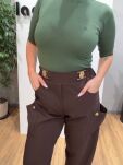 ROYAL CLUB SWETER GOLF PRĄŻKOWANY KHAKI - 4