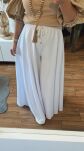 BY O LA LA! LEJĄCE SPODNIE WIDE LEG BIAŁE - 6