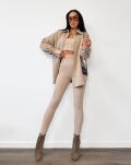 LA MILLA LEGGINSY KLASYCZNE PRĄŻEK JASNY BEŻ - 4