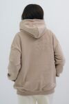 NATURAL SIDE BLUZA KANGURKA Z KAPTUREM BEŻ - 3
