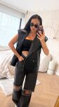 LA MILLA SPODNIE JEANSY WIDE LEG Z ROZCIĘCIAMI SZARE - 4