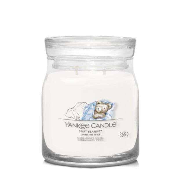 Soft Blanket - Yankee Candle Signature - średnia świeca z dwoma knotami - nowość 2022