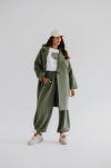 BY O LA LA! PŁASZCZ DRESOWY AUTUMN VIBES MATCHA - 2