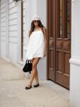 BY O LA LA! SUKIENKA BOMBKA OFF WHITE - 5