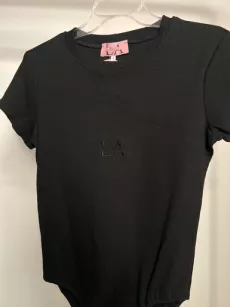 LA MILLA BODY Z LOGO PRĄŻEK CZARNE