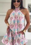 LA MILLA KOMPLET BLUZKA/CHUSTA + SZORTY TULIP MULTICOLOR - 5
