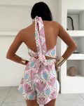 LA MILLA KOMPLET BLUZKA/CHUSTA + SZORTY TULIP MULTICOLOR - 4