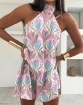 LA MILLA KOMPLET BLUZKA/CHUSTA + SZORTY TULIP MULTICOLOR - 2