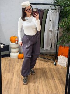 ROYAL CLUB SPODNIE DRESOWE OVERSIZE GRAFIT