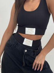 EMO KOMPLET BIELIZNY TOP + FIGI CZARNY/BIAŁY