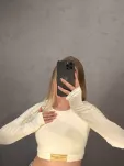 LADY DRAMA CROP TOP BANAN - 2