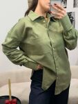 LA MILLA OVERSIZOWA KOSZULA MINIMALIST ZIELONA - 3