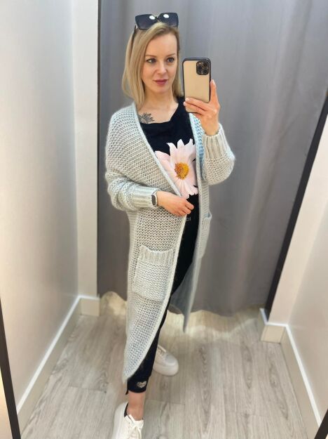 BY O LA LA...! SWETER KARDIGAN BABY MOHER BŁĘKIT