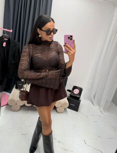 LA MILLA GOLF KORONKOWY Z MARSZCZENIEM CZEKOLADA