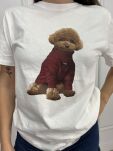 LUMINA T-SHIRT PIESEK BIAŁY - 3