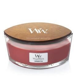 WoodWick - Cinnamon Chai - Hearthwick elipsa świeca zapachowa z drewnianym knotem