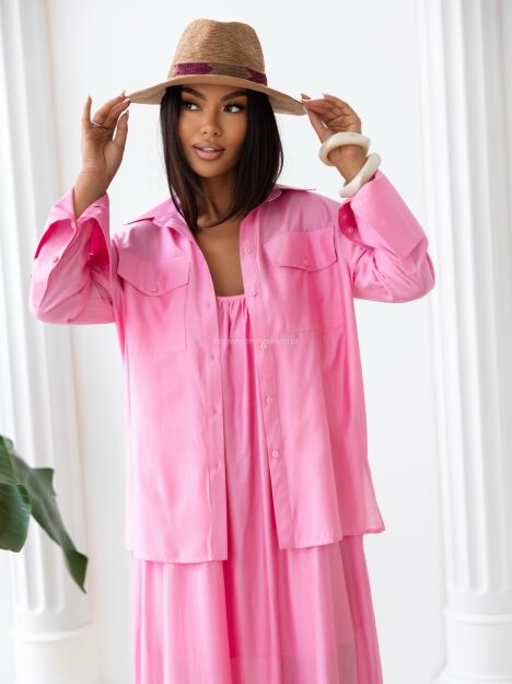BY O LA LA! KOSZULA CORALI SUGAR PINK
