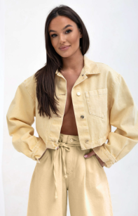 SEMPRE KOSZULA KATANA JEANS NICOLE ŻÓŁTA