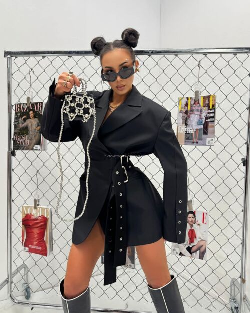 LA MILLA MARYNARKA Z KLAMRAMI ELISABETH CZARNA